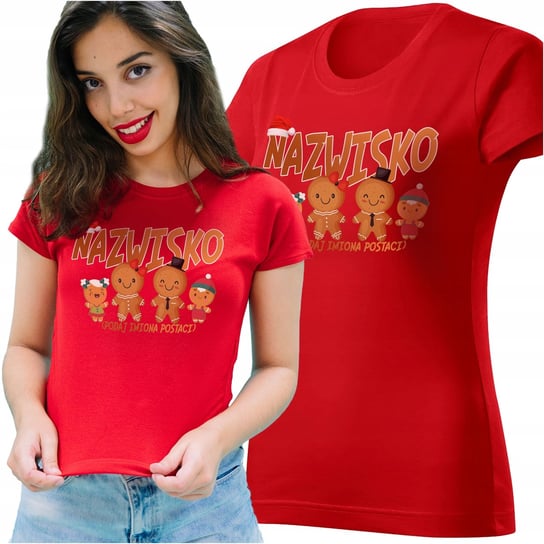 Koszulka Czerw Damska Ciasteczkowa Rodzina Prezent Na Mikołajki Święta M Y4 Propaganda