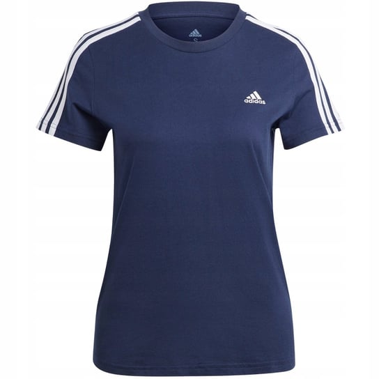 Koszulka damska adidas Essentials Slim 3-Stripes Tee granatowa IM2791 XL Adidas