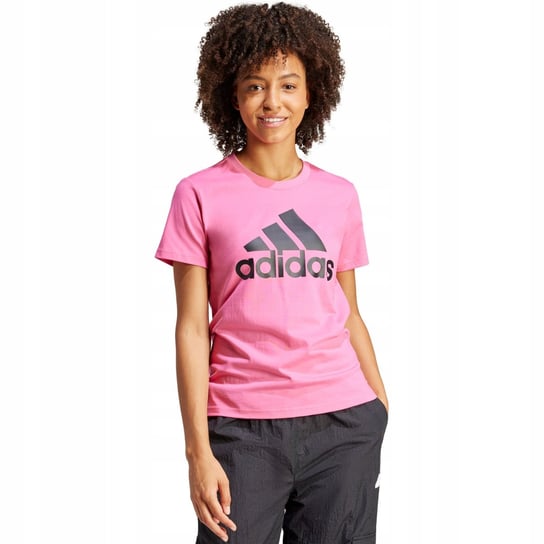 Koszulka damska adidas Loungewear Essentials Logo Tee różowa IR5413 M Adidas