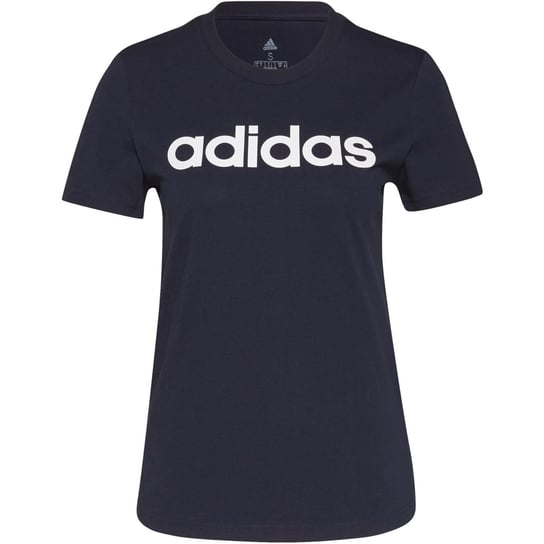 Koszulka damska adidas SPORTSWEAR LOUNGEWEAR ESSENTIALS SLIM LOGO granatowa H07833-XS Adidas