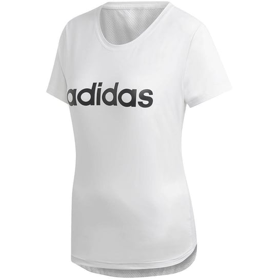 Koszulka damska adidas W D2M Logo Tee biała DU2080 Adidas