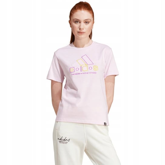 Koszulka damska adidas Xpress Logo różowa IY3413 L Adidas