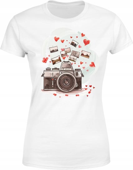Koszulka damska artystyczna dla Miłośników Fotografii T-shirt damski Inna marka