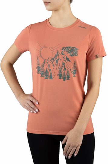 Koszulka damska bambusowa Viking Hopi T-Shirt 4000 łososiowy - L Viking