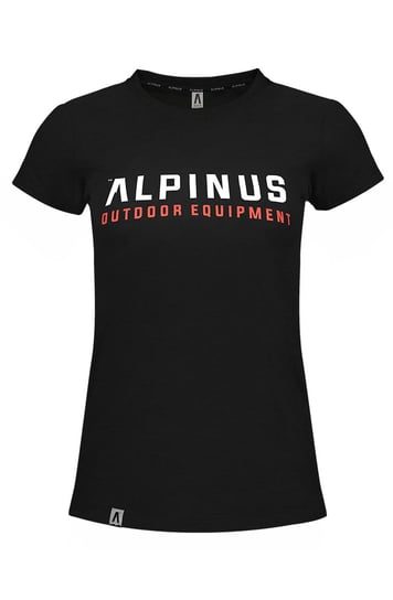 Koszulka Damska Bawełniana T-Shirt Alpinus Chiavenna Czarny - S Alpinus