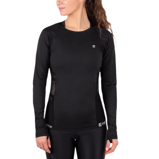 Koszulka damska fitness z długim rękawem longsleeve inSPORTline T-Long, Czarny, M inSPORTline