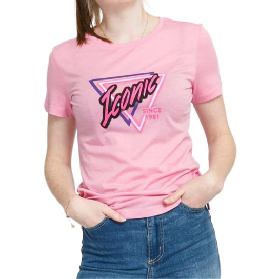 Koszulka damska Guess Iconic t-shirt różowy-M GUESS