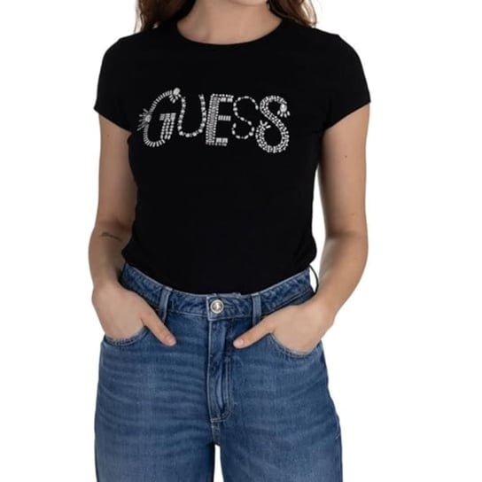 Koszulka damska Guess Jewel Logo t-shirt bawełniana logo-M GUESS