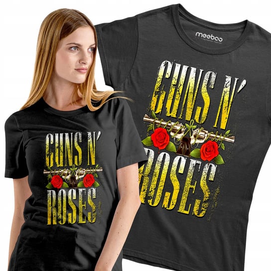 Koszulka damska Guns N' Roses prezent dla niej t-shirt na koncert i Meeboo