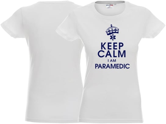 Koszulka damska KEEP CALM I AM PARAMEDIC biała Inna marka