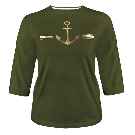 Koszulka damska khaki z kotwicą CANNES r.XL Captain Mike