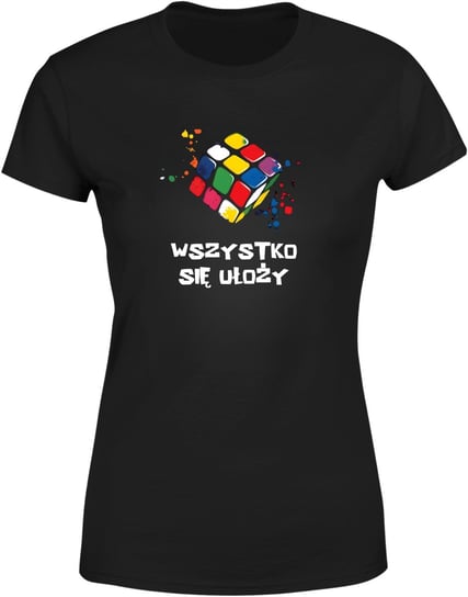 Koszulka damska Kolorowa Kostka Rubika - Wszystko się ułoży t-shirt damska Inna marka