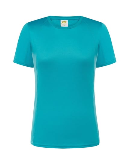 Koszulka damska krój sportowy , materiał oddychający kolor turkusowy roz.L M&C