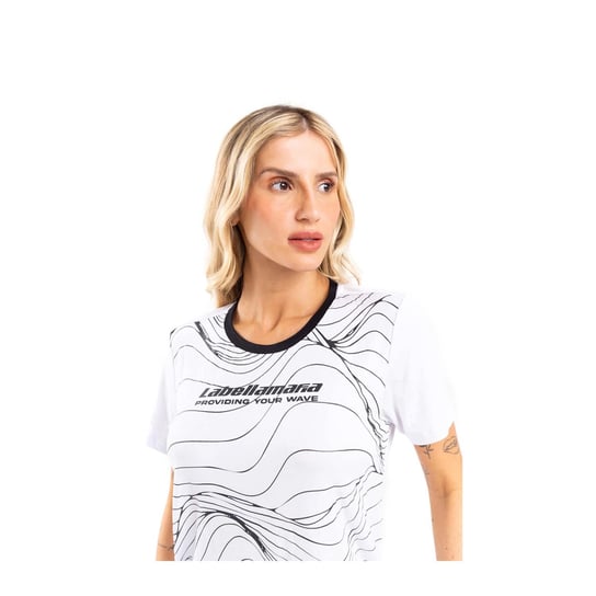 Koszulka damska LABELLAMAFIA T-SHIRT WAVES WHITE-L Inna marka