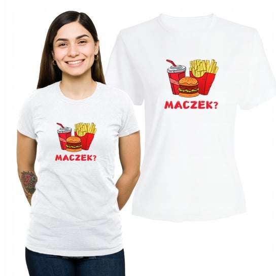 Koszulka Damska Nadruk  T-shirt Prezent Maczek McDonald's XXL Plexido