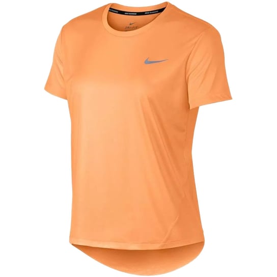 Koszulka damska Nike W Miler Top SS pomarańczowa AJ8121 882 Nike