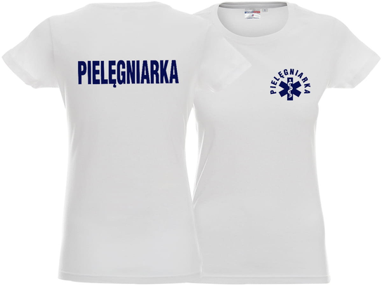 Koszulka damska PIELĘGNIARKA biała Inna marka