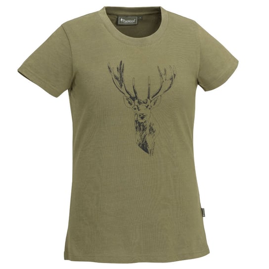 Koszulka damska Pinewood Red Deer oliwkowa L PINEWOOD