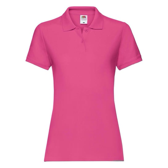 Koszulka damska Premium Polo Fruit of the Loom - Fuchsia L FRUIT OF THE LOOM