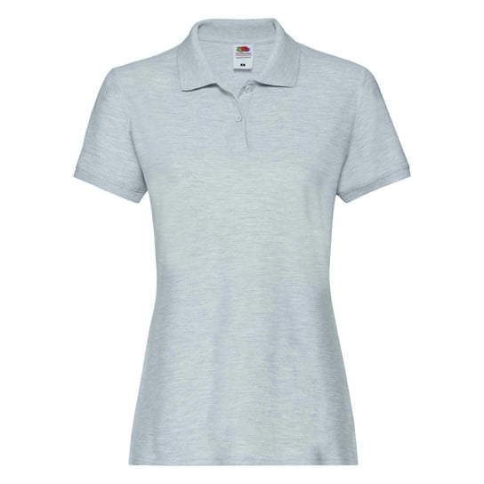 Koszulka damska Premium Polo Fruit of the Loom - Heather Grey S FRUIT OF THE LOOM