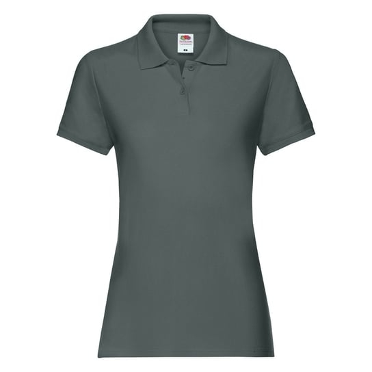 Koszulka damska Premium Polo Fruit of the Loom - Light Graphite M FRUIT OF THE LOOM