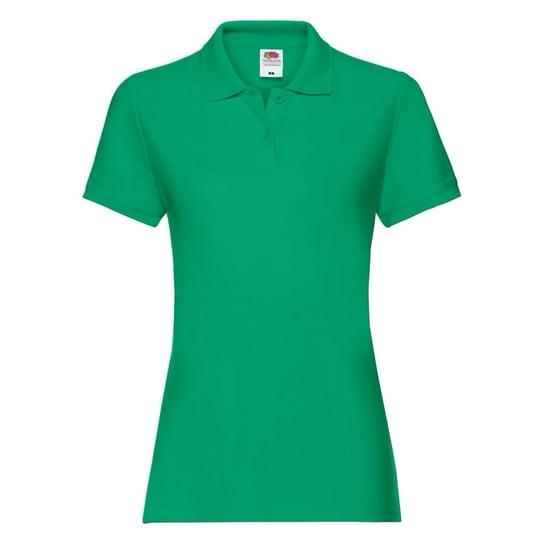 Koszulka damska Premium Polo Fruit of the Loom - Zielony L FRUIT OF THE LOOM