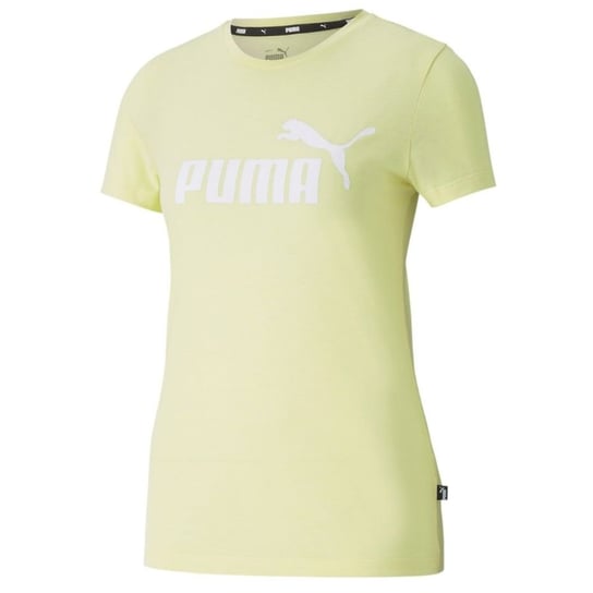 Koszulka damska Puma ESS Logo Heather żółta 586876 40 Puma