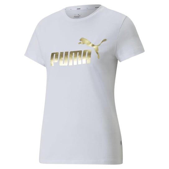 Koszulka damska Puma ESS+ METALLIC LOGO biała 84830352-S Inna marka