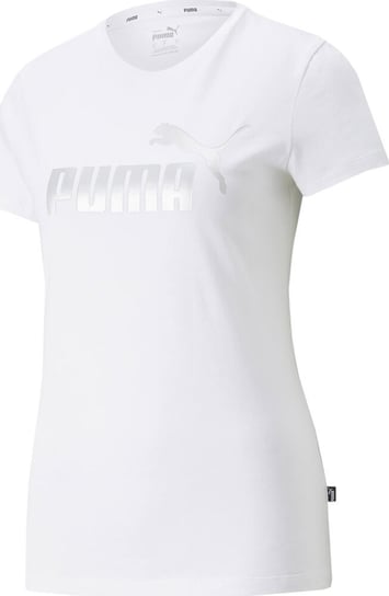 Koszulka damska Puma ESS+ Metallic Logo Tee biała 848303 02-2XL Inna marka