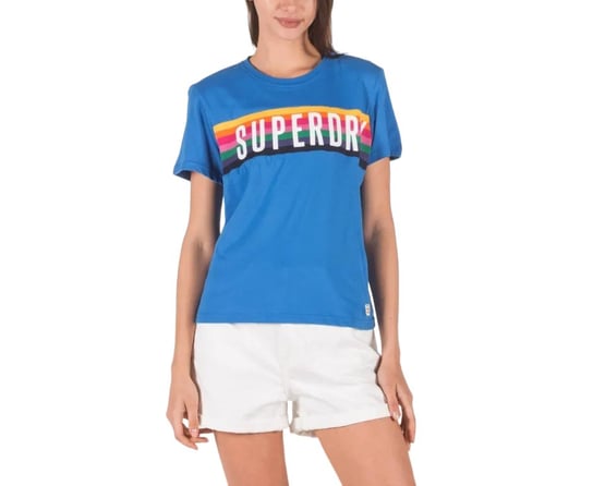 Koszulka damska Superdry Rainbow Graphic Tee T-shirt-XXL Inna marka