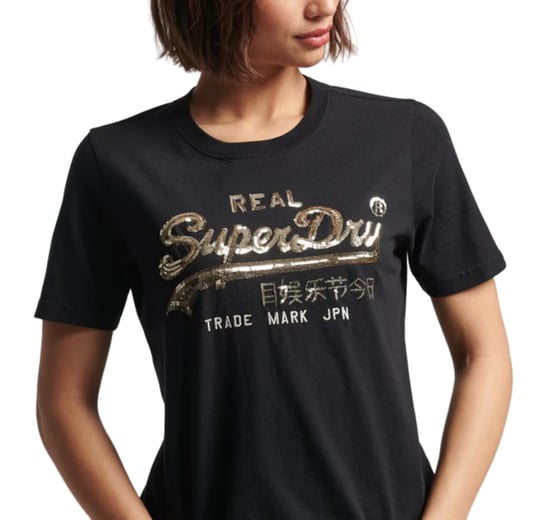 Koszulka damska Superdry Sparkle t-shirt z cekinami-M Inna marka