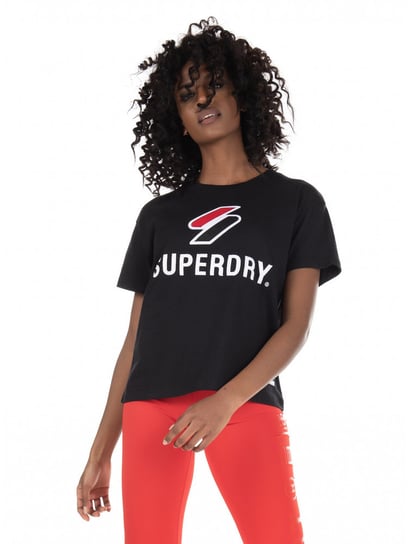 Koszulka damska Superdry Sportstyle Classic czarny t-shirt-S Superdry
