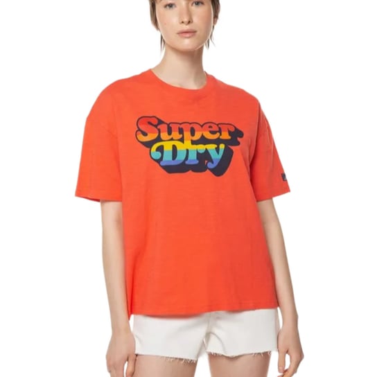 Koszulka damska Superdry Vintage Cali Stripe t-shirt bawełna-M Superdry