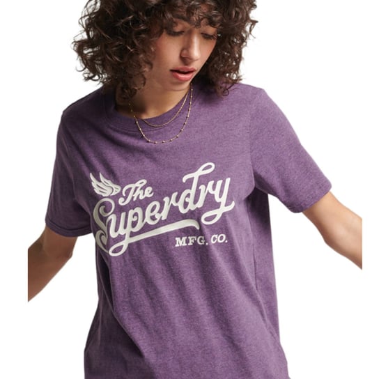 Koszulka damska Superdry Vintage Script Style t-shirt klasyczny-M Superdry