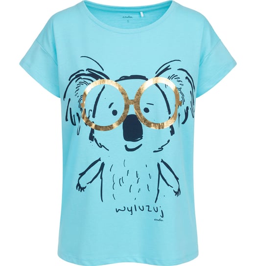 Koszulka Damska T-shirt Damski z nadrukiem bawełna Mistrz Miś Koala L Endo Endo