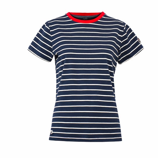 Koszulka damska T-shirt granatowa w paski Captain Mike® rozmiar L Captain Mike
