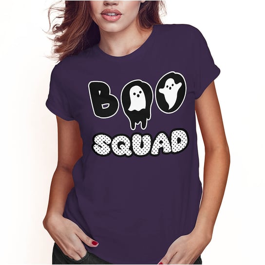 KOSZULKA DAMSKA T-SHIRT HALLOWEEN BOO SQUAD SUPER JAKOŚĆ PolskaKoszulka