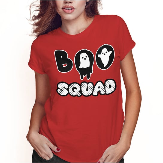 KOSZULKA DAMSKA T-SHIRT HALLOWEEN BOO SQUAD SUPER JAKOŚĆ PolskaKoszulka