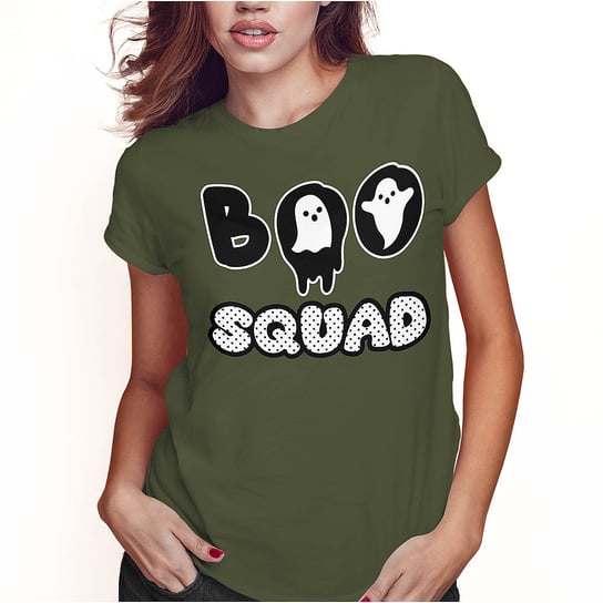 KOSZULKA DAMSKA T-SHIRT HALLOWEEN BOO SQUAD SUPER JAKOŚĆ PolskaKoszulka