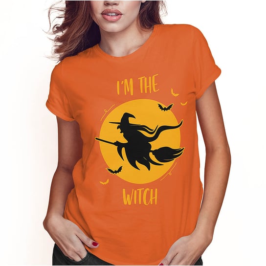 Koszulka Damska T-Shirt Halloween Czarownica I'M The Witch Super Jakość PolskaKoszulka