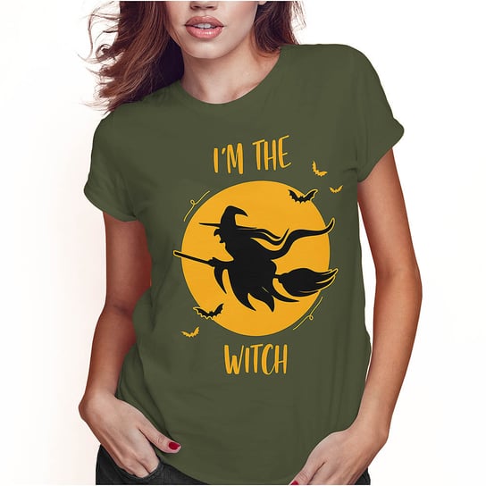 KOSZULKA DAMSKA T-SHIRT HALLOWEEN CZAROWNICA I'M THE WITCH SUPER JAKOŚĆ PolskaKoszulka