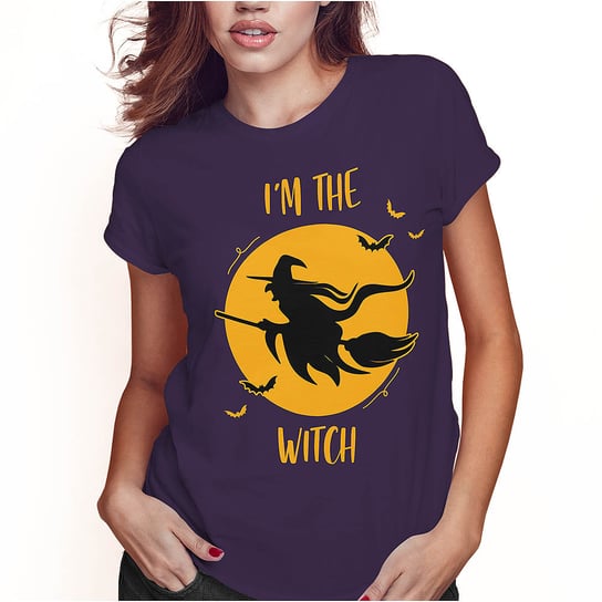 KOSZULKA DAMSKA T-SHIRT HALLOWEEN CZAROWNICA I'M THE WITCH SUPER JAKOŚĆ PolskaKoszulka