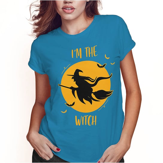 KOSZULKA DAMSKA T-SHIRT HALLOWEEN CZAROWNICA I'M THE WITCH SUPER JAKOŚĆ PolskaKoszulka