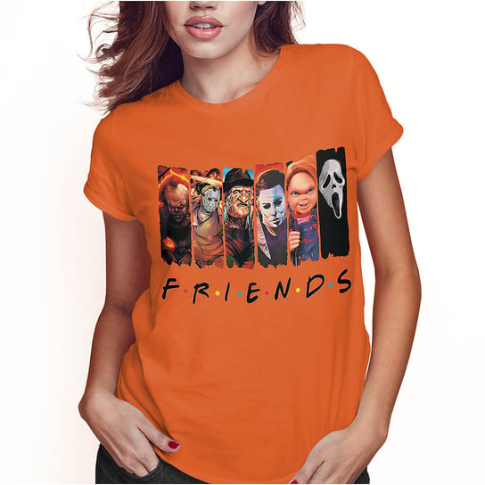 KOSZULKA DAMSKA T-SHIRT HALLOWEEN FRIENDS SUPER JAKOŚĆ PolskaKoszulka