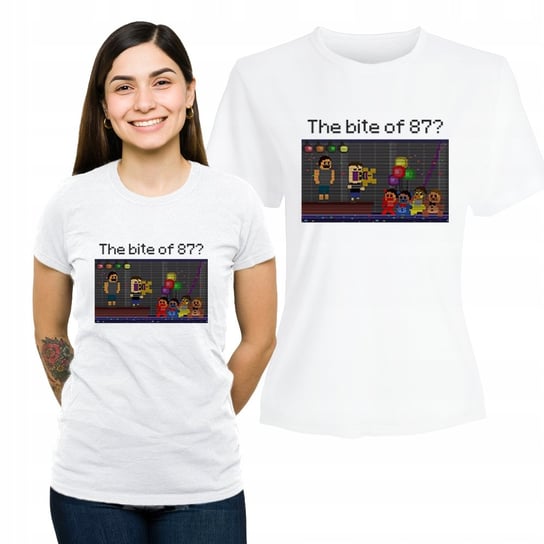 Koszulka Damska  T-shirt Prezent Z Nadrukiem The Bite OF 87? XXL Plexido