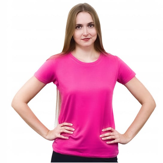 Koszulka damska T-shirt RÓŻOWA Captain Mike®  100% BAWEŁNA rozmiar XL Captain Mike