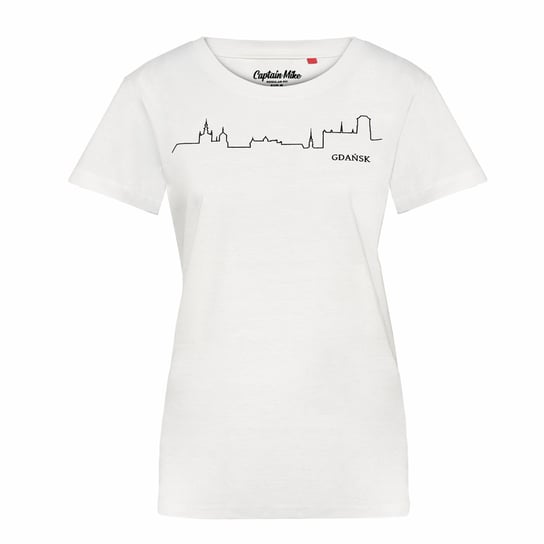 Koszulka damska T-shirt z nadrukiem Gdańsk Captain Mike® rozmiar L Captain Mike