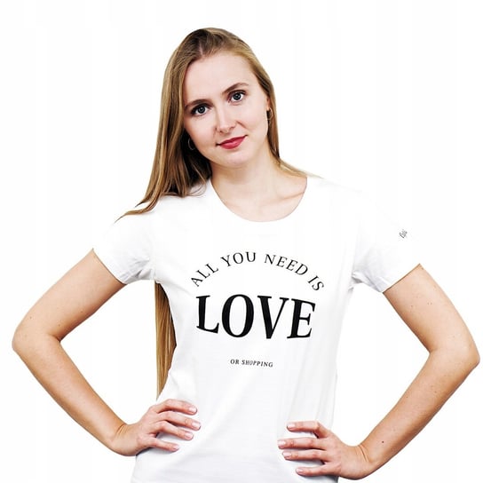 Koszulka damska T-shirt z nadrukiem LOVE Captain Mike®  rozmiar L Captain Mike