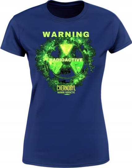 Koszulka damska WARNING RADIOACTIVE Chernobyl świecąca w ciemności t-shirt Inna marka