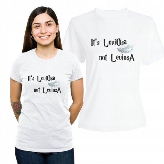 Koszulka Damska z Nadrukiem Bawełniany T-shirt Na Prezent It's LeviOsa L Plexido